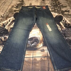 Arizona Jean Company Men's Bootcut Jeans - Dark Blue